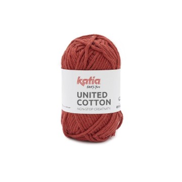 Wol garens unitedcotton breien katoen rood lente zomer katia 4 fhd