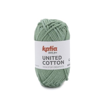 Wol garens unitedcotton breien katoen turkooisblauw lente zomer katia 19 fhd