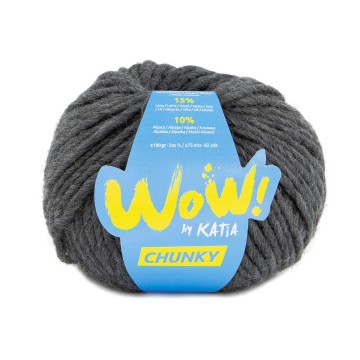 Wol garens wowchunky breien acryl wol alpaca donker grijs herfst winter katia 52 fhd