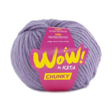 Wol garens wowchunky breien acryl wol alpaca lila herfst winter katia 56 fhd