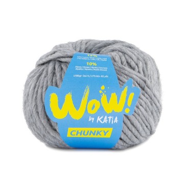 Wol garens wowchunky breien acryl wol alpaca medium grijs herfst winter katia 51 fhd