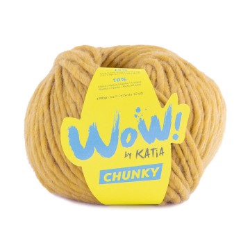 Wol garens wowchunky breien acryl wol alpaca oker herfst winter katia 63 fhd