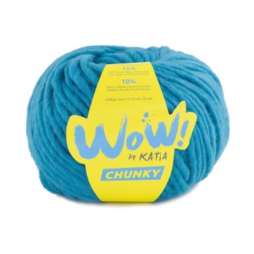Wol garens wowchunky breien acryl wol alpaca turquoise herfst winter katia 67 fhd