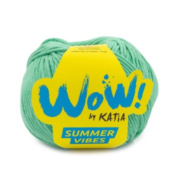 Wol garens wowsummervibes breien katoen acryl neon groen lente zomer katia 95 fhd