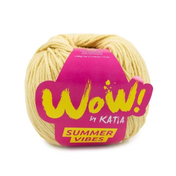 Wol garens wowsummervibes breien katoen acryl pastel geel lente zomer katia 90 fhd