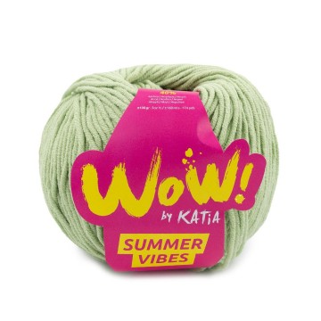 Wol garens wowsummervibes breien katoen acryl pistache lente zomer katia 91 fhd