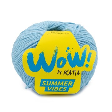 Wol garens wowsummervibes breien katoen acryl turquoise lente zomer katia 96 fhd